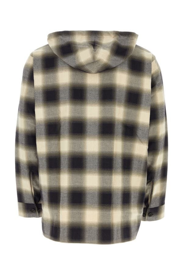 GIVENCHY | Embroidered flanel oversize shirt