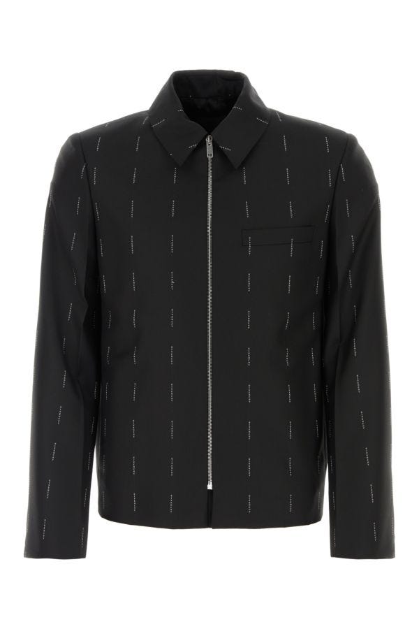 GIVENCHY | Embroidered twill blazer