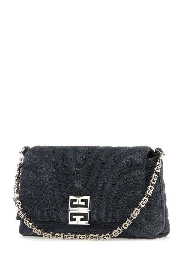 GIVENCHY | Black denim medium 4G Soft handbag