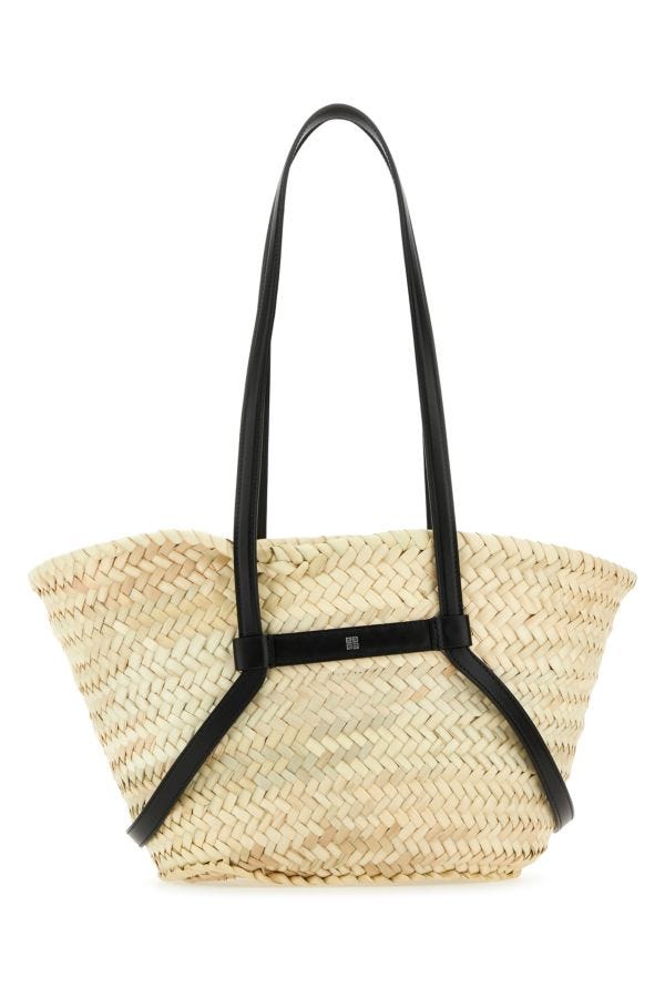 GIVENCHY | Straw small Voyou Basket shopping bag