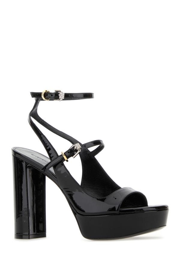 GIVENCHY | Black leather Voyou sandals