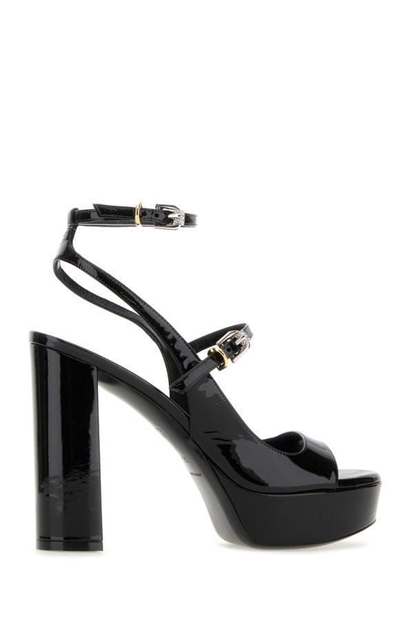 GIVENCHY | Black leather Voyou sandals