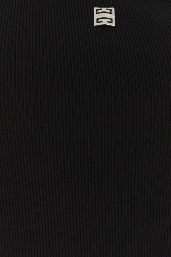 GIVENCHY | Black stretch viscose blend top