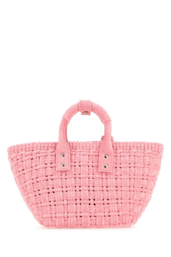 BALENCIAGA | Pink terry fabric Bistro XS handbag