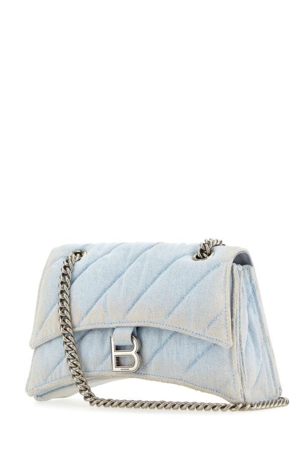 BALENCIAGA | Denim Crush S shoulder bag