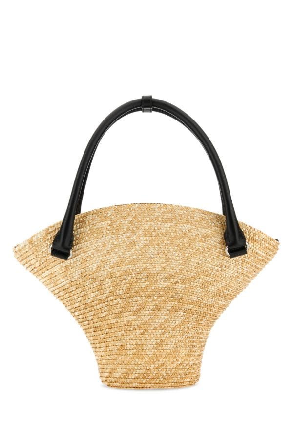BALENCIAGA | Straw medium Beach handbag