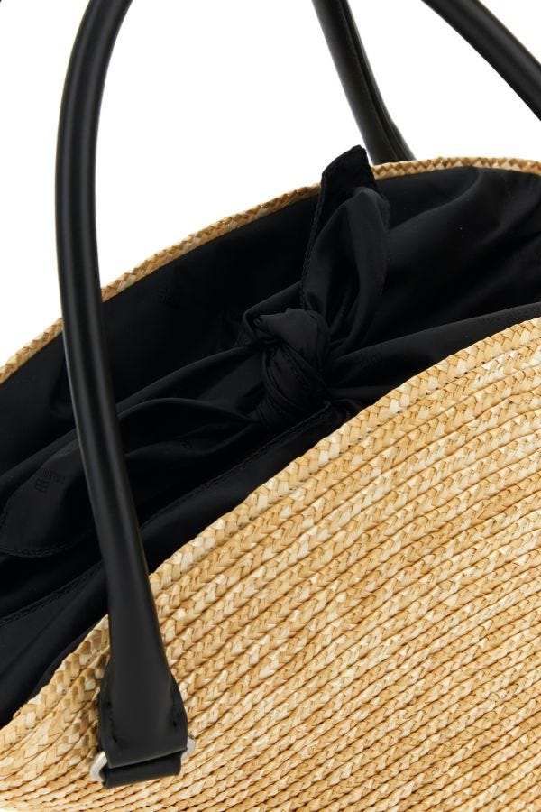 BALENCIAGA | Straw medium Beach handbag