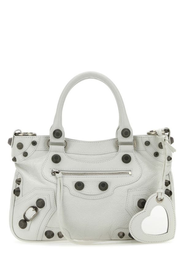 BALENCIAGA | White nappa leather Neo Cagole Tote M handbag