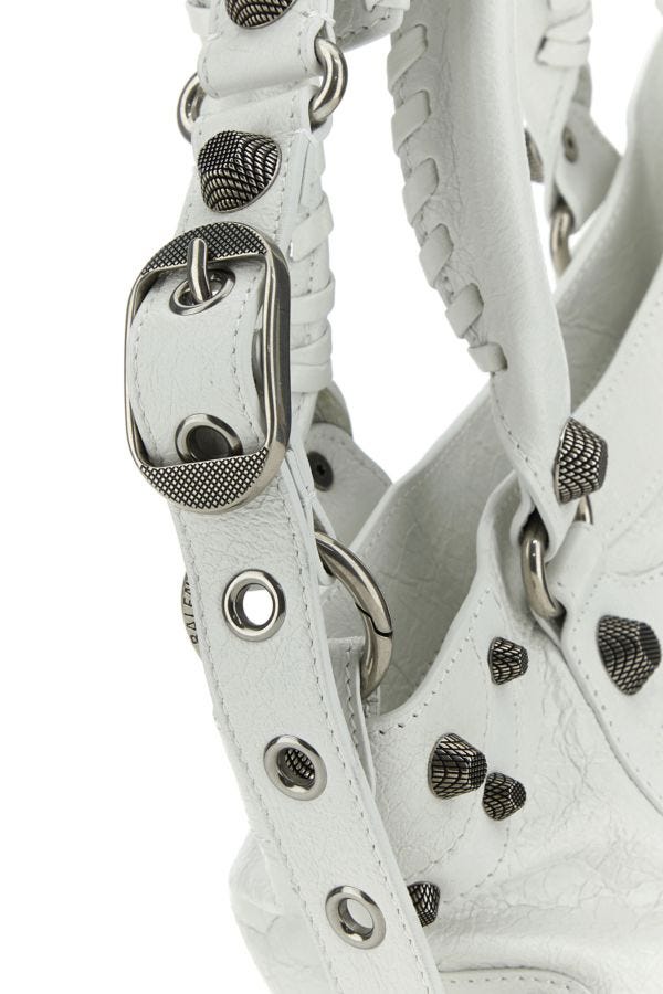 BALENCIAGA | White nappa leather Neo Cagole Tote M handbag
