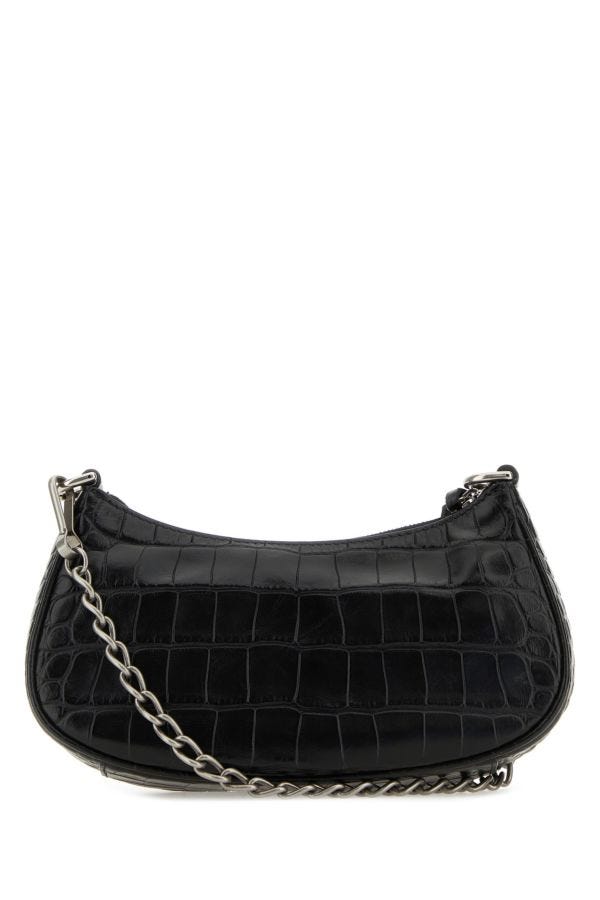 BALENCIAGA | Black leather Le Cagole mini handbag