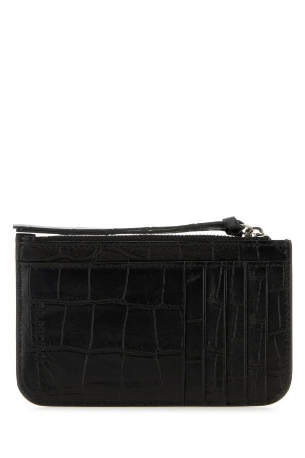 BALENCIAGA | Black leather Le Cagole wallet