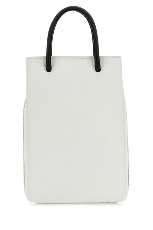 BALENCIAGA | White leather phone case