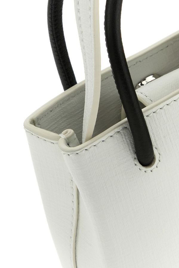 BALENCIAGA | White leather phone case
