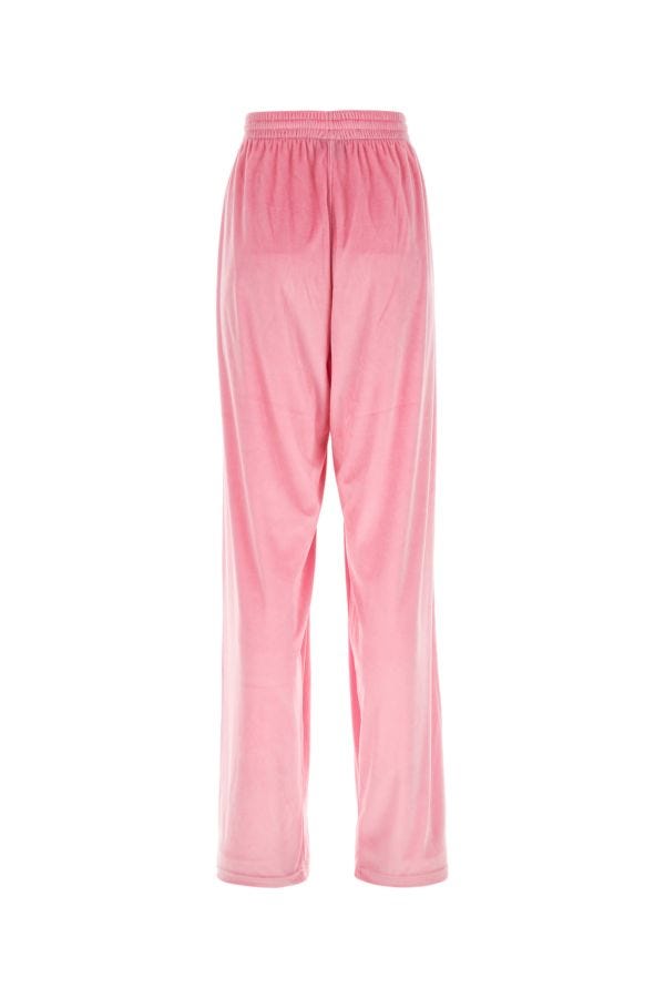 BALENCIAGA | Pink stretch velvet baggy pant