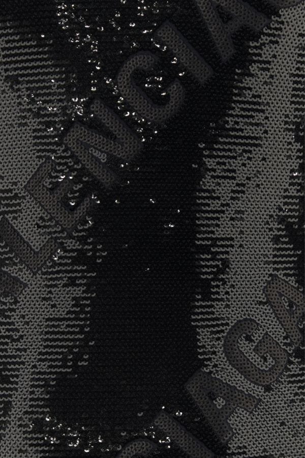 BALENCIAGA | Black sequins mini dress