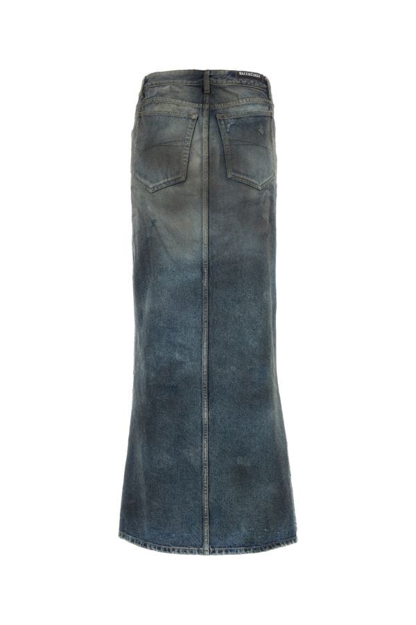 BALENCIAGA | Blue denim skirt