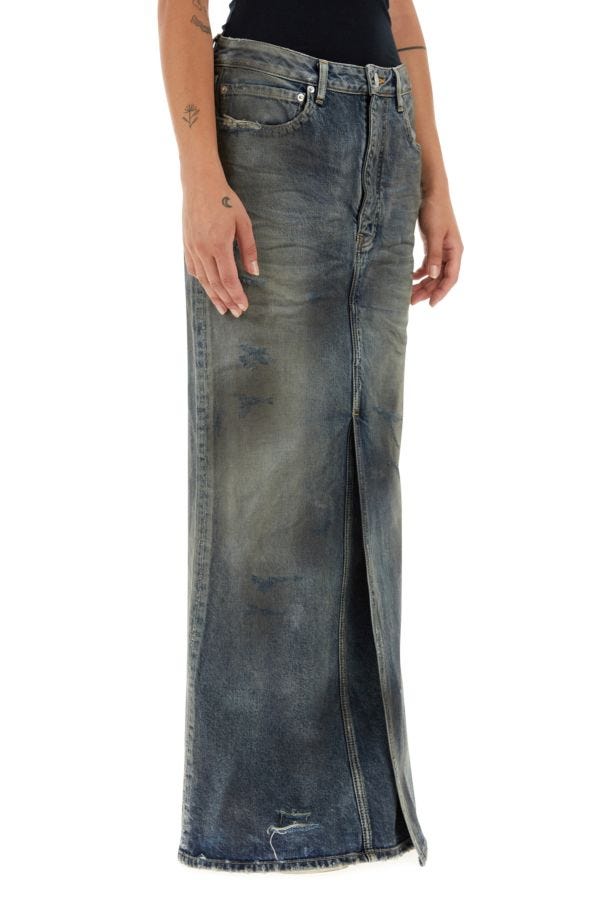 BALENCIAGA | Blue denim skirt