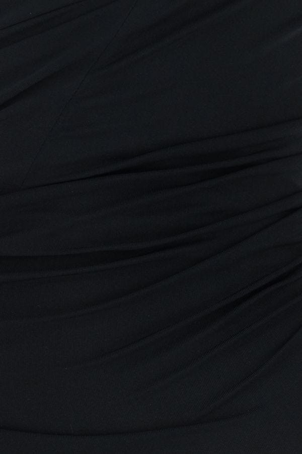 BALENCIAGA | Black stretch cupro blend top