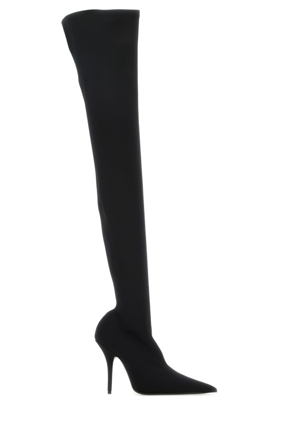BALENCIAGA | Black stretch nylon Knife boots