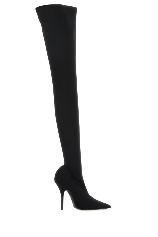 BALENCIAGA | Black stretch nylon Knife boots