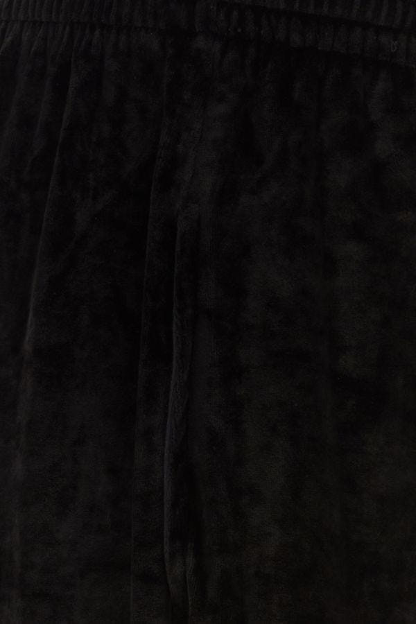 BALENCIAGA | Black stretch velvet baggy pant