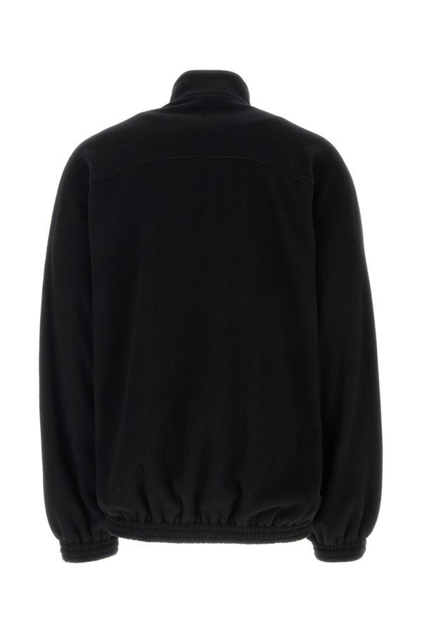 BALENCIAGA | Black pile oversize sweatshirt