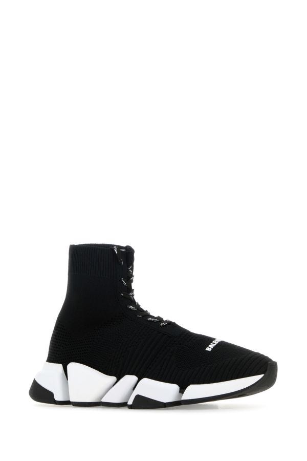 BALENCIAGA | Black tech knit Speed 2.0 Lace-Up sneakers