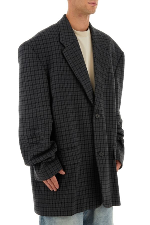 BALENCIAGA | Embroidered polyester blend oversize blazer
