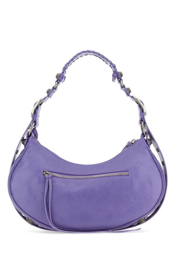 BALENCIAGA | Light purple leather Le Cagole S shoulder bag