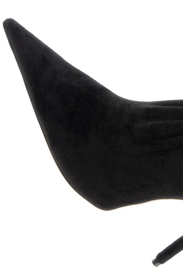 BALENCIAGA | Black fluid velvet jersey Knife pantaleggings
