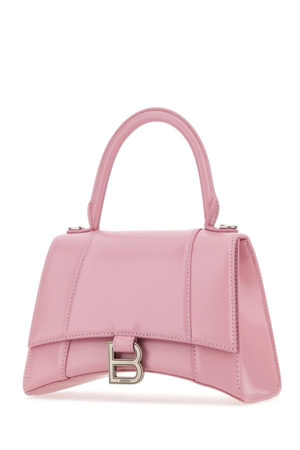 BALENCIAGA | Pink leather small Hourglass handbag