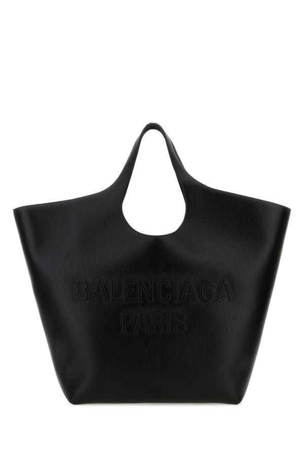 BALENCIAGA | Black leather large Mary-Kate shopping bag