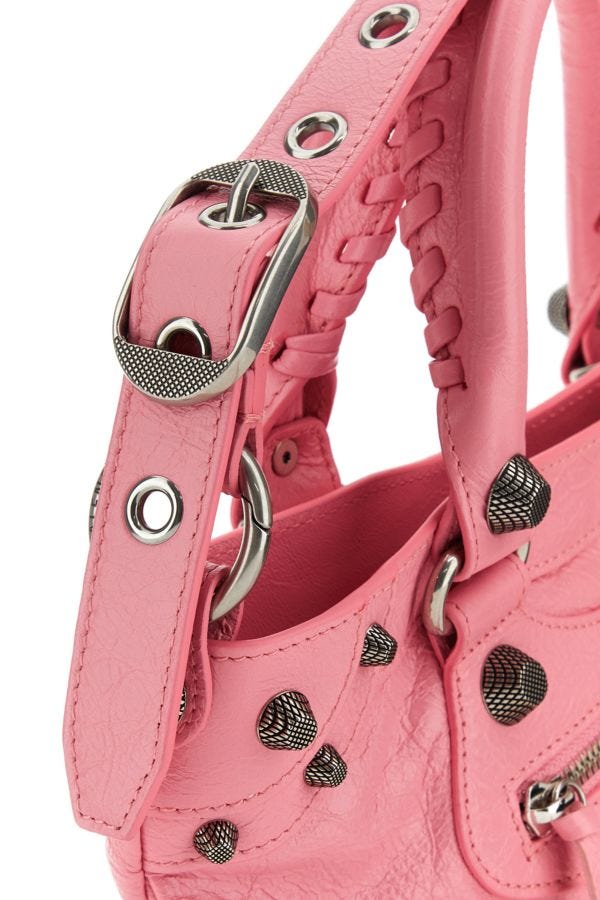 BALENCIAGA | Pink nappa leather Neo Cagole Tote M handbag