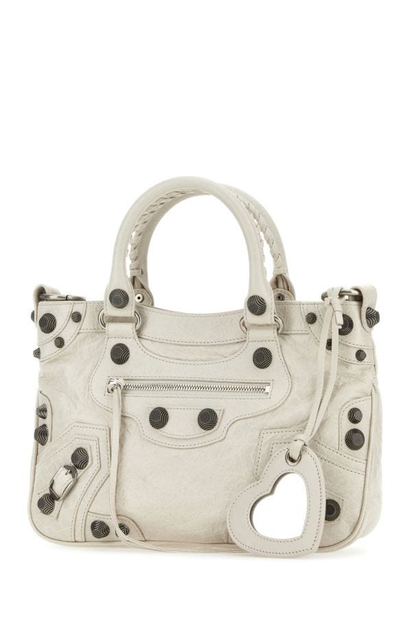BALENCIAGA | Chalk nappa leather Neo Cagole Tote M handbag