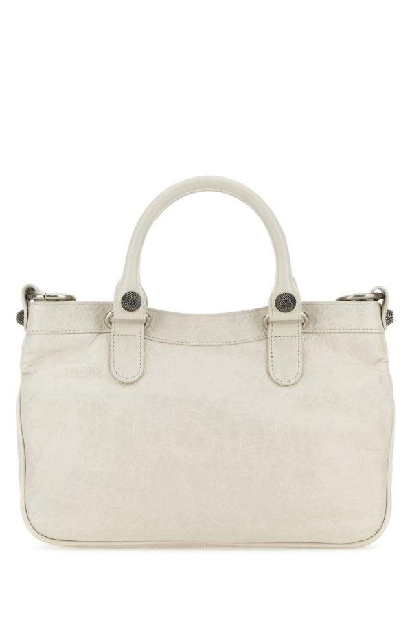 BALENCIAGA | Chalk nappa leather Neo Cagole Tote M handbag