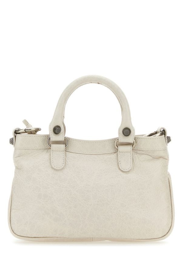 BALENCIAGA | Chalk nappa leather Neo Cagole S handbag