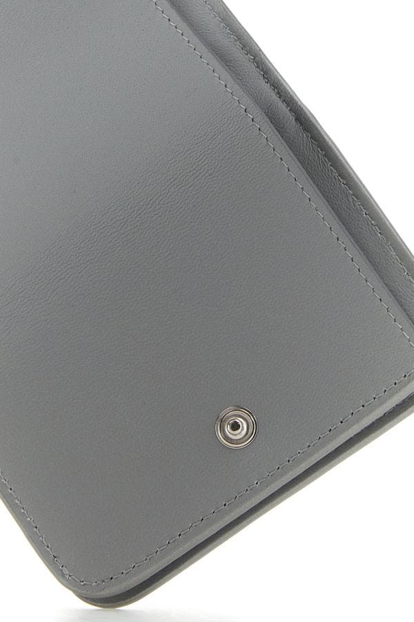 BALENCIAGA | Silver leather wallet