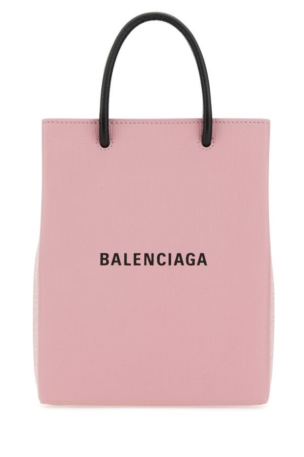 BALENCIAGA | Pastel pink leather phone case