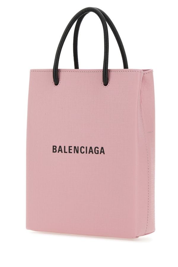 BALENCIAGA | Pastel pink leather phone case