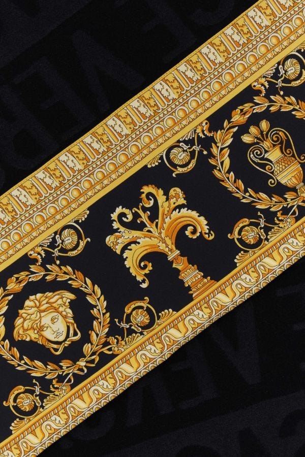 VERSACE | Embroidered wool and silk I ♡ Baroque blanket