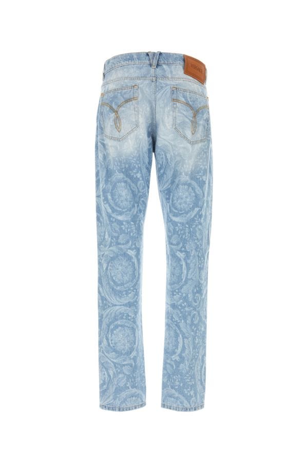 VERSACE | Printed denim jeans