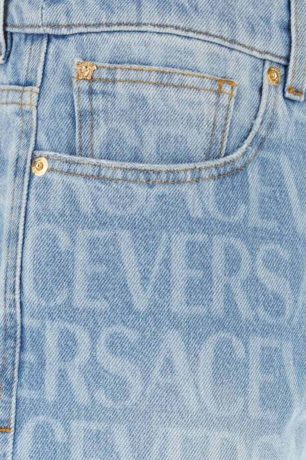 VERSACE | Printed denim jeans