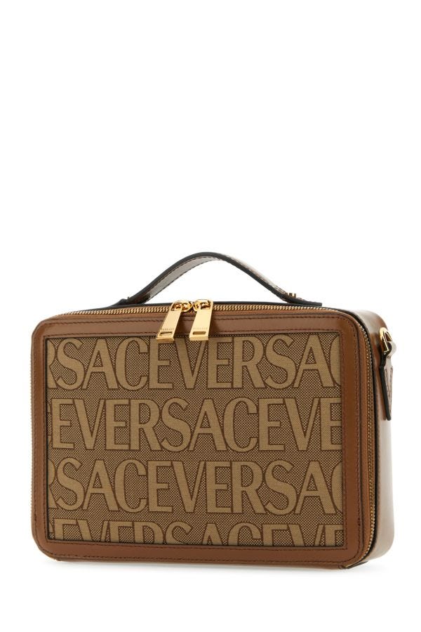 VERSACE | Embroidered canvas Versace Allover handbag