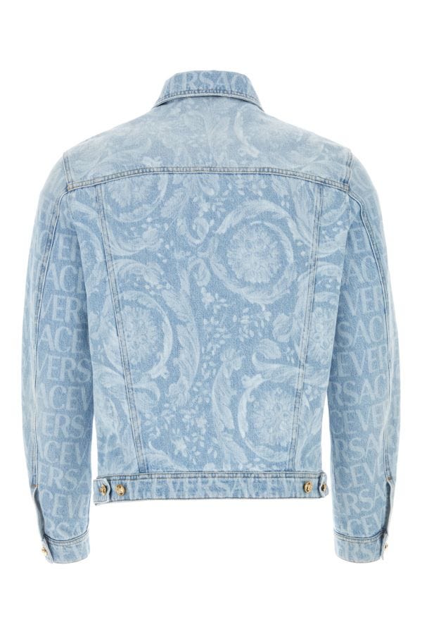 VERSACE | Printed denim jacket