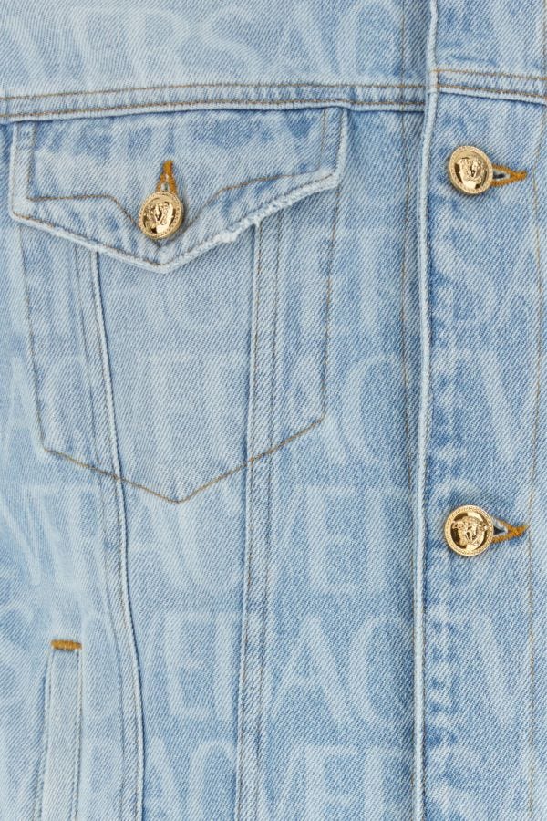 VERSACE | Printed denim jacket