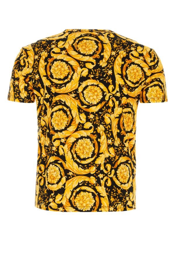 VERSACE | Printed cotton stretch t-shirt