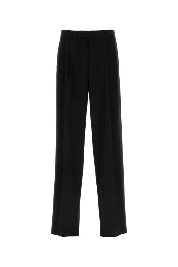 VERSACE | Black viscose blend pant