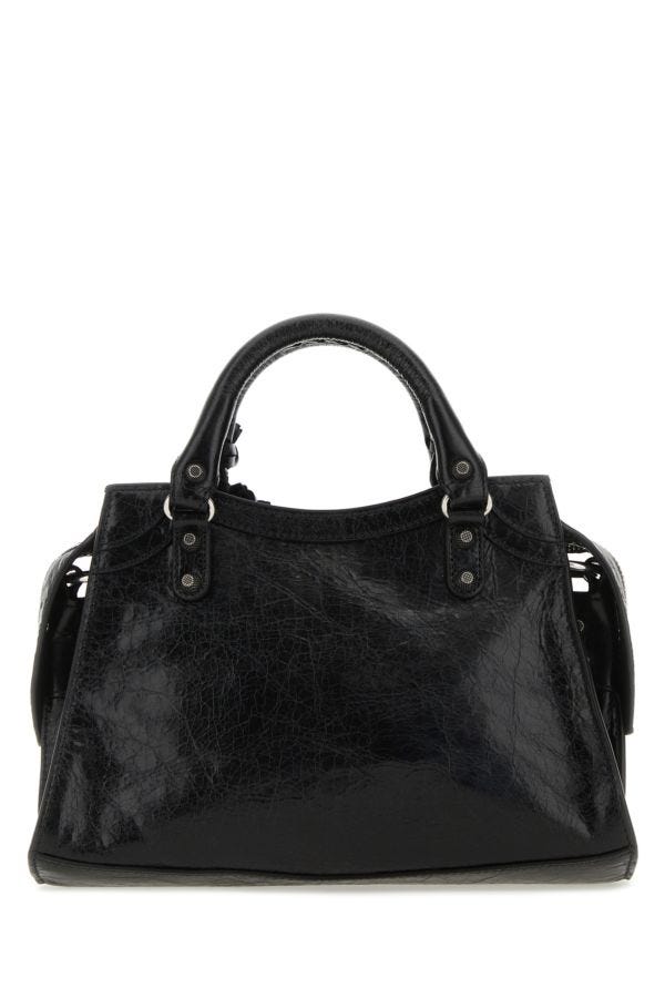 BALENCIAGA | Black leather Neo Cagole XS handbag