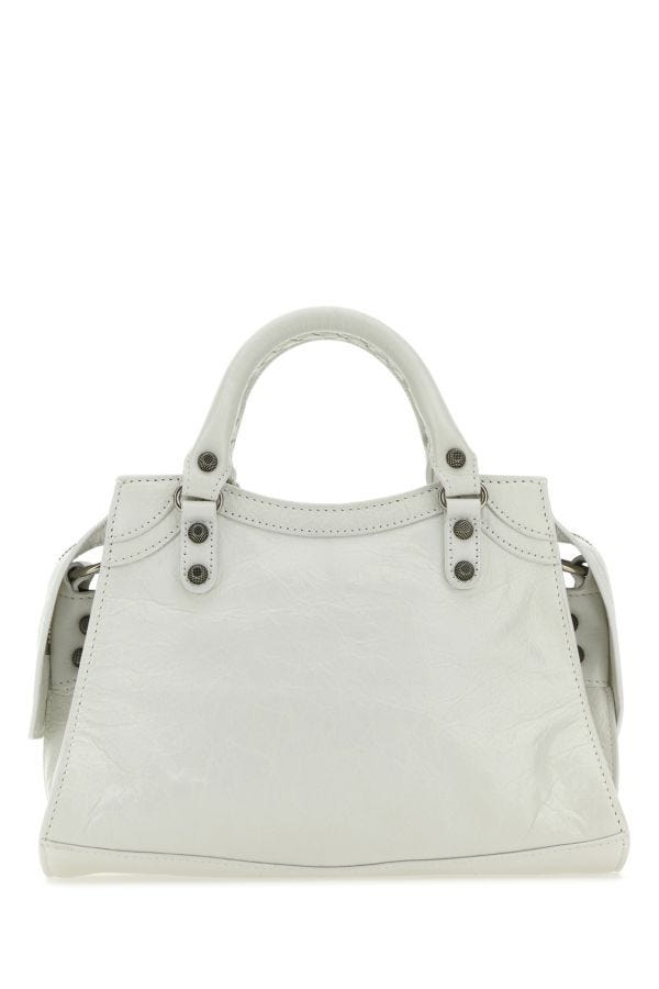 BALENCIAGA | White nappa leather Neo Cagole XS handbag