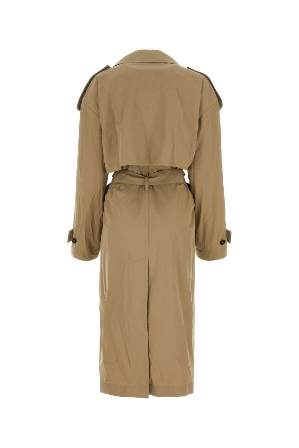 BOTTEGA VENETA | Cappuccino cotton blend trench coat